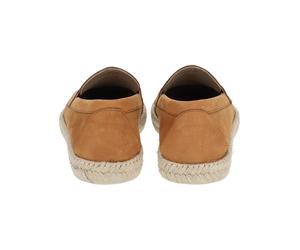 Slipper GEOX "Geox Slipper Leder", Herren, Gr. 43, braun (hellbraun), Leder, Schuhe Slipper (53609544-43) hellbraun