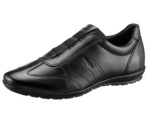 Slipper GEOX "UOMO SYMBOL", Herren, Gr. 40, schwarz, Leder, Textil, Schuhe Slipper, Business Schuh, Sneaker in eleganter Form (81508044-40) schwarz