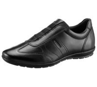 Slipper GEOX "UOMO SYMBOL", Herren, Gr. 43, schwarz, Leder, Textil, Schuhe Slipper, Business Schuh, Sneaker in eleganter Form (81508044-43) schwarz