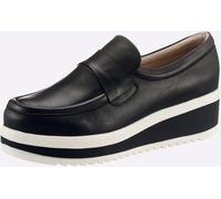 Slipper HEINE, Damen, Gr. 37, schwarz, Leder, Schuhe Slipper (84790352-37) schwarz