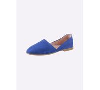 Slipper HEINE, Damen, Gr. 38, blau (royalblau), Textil, Schuhe Slipper (16591759-38) royalblau