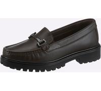 Slipper HEINE, Damen, Gr. 38, braun, Glattleder, Leder, Rindsleder, Schuhe Slipper (96076926-38) braun