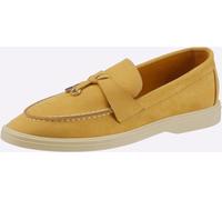 Slipper HEINE, Damen, Gr. 38, gelb, Synthetik, Schuhe Slipper (64725207-38) gelb
