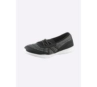 Slipper HEINE, Damen, Gr. 40, schwarz, Synthetik, Textil, Schuhe Slipper (10087117-40) schwarz