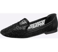 Slipper HEINE, Damen, Gr. 40, schwarz, Textil, Schuhe Slipper (18751766-40) schwarz