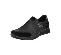 Slipper IMAC "Imac Slipper Leder", Herren, Gr. 45, schwarz (schwarz, grau), Leder, Schuhe Slipper (72668705-45)