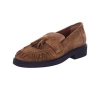 Loafer MARC O'POLO "aus geöltem Veloursleder", Damen, Gr. 42, braun (pure camel), Obermaterial: 100% Leder, unifarben, Schuhe Loafer (43190441-42) pure camel