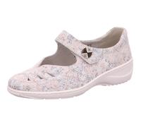 Slipper in grau-bunt-kombi. - Gr. - 7½