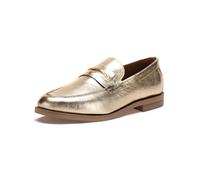 Slipper INUOVO "INUOVO Slipper Leder", Damen, Gr. 40, gold, Leder, Schuhe Slipper (67921335-40) gold