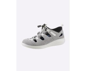 Slipper JOMOS, Damen, Gr. 41, grau (hellgrau), Veloursleder, Schuhe Slipper (28462650-41) hellgrau