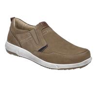 Slipper JOSEF SEIBEL "Enrico 4, beige", Herren, Gr. 45, grau (taupe, kombi), Obermaterial: 100% Rindsleder Leather cow., Schuhe Slipper (70864519-45) taupe, kombi