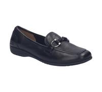 Slipper JOSEF SEIBEL "Fenja 34", Damen, Gr. 37, schwarz, Leder, Schuhe Slipper, Schlupfschuh, Businessschuh, Komfortschuh in Weite G (=weit) (24278266-37) schwarz