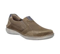 Slipper JOSEF SEIBEL "New Anvers 01", Herren, Gr. 44, braun (sand), Leder, kontrastfarbene Details, used, Schuhe Slipper, Slip-on Sneaker, Bequemschuh, Komfortschuh in Weite K (=extraweit) (55841819-4
