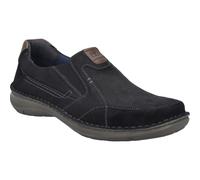 Josef Seibel Herren Slipper New Anvers 01,Weite K (Extra weit),Wechselfußbett,Loafer,College Schuhe,Anzugschuhe,schwarz-Kombi,43 EU