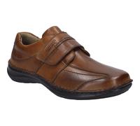 Josef Seibel Herren Kletthalbschuhe New Anvers 02,Weite K (Extra weit),Wechselfußbett,Freizeitschuhe,Klettverschluss,Cognac,43 EU
