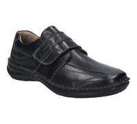 Josef Seibel Herren Kletthalbschuhe New Anvers 02,Weite K (Extra weit),Wechselfußbett,Sneaker,Freizeitschuhe,schwarz,45 EU