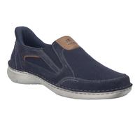 Josef Seibel Herren Slipper New Anvers.25,Weite K (Extra weit),Wechselfußbett,freitzeitschuhe,Mokassins,Slides,Nachtblau-Kombi,46 EU