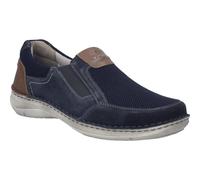Slipper JOSEF SEIBEL "New Anvers 78, indigo-kombi", Herren, Gr. 41, blau (indigo, kombi), Obermaterial: 100% Rindsleder Leather cow., Schuhe Slipper (67660263-41) indigo, kombi