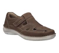 Josef Seibel Herren Kletthalbschuhe New Anvers 81,Weite K (Extra weit),Wechselfußbett,Klettverschluss,Klettschuhe,Sneaker,braun,40 EU