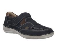 Josef Seibel Herren Kletthalbschuhe New Anvers 81,Weite K (Extra weit),Wechselfußbett,Sportschuhe,Klettverschluss,dunkelblau,46 EU