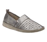 Slipper JOSEF SEIBEL "Sofie 27, platin", Damen, Gr. 41, grau (platin), Obermaterial: 100% Rindsleder Leather cow., Schuhe Slipper (70644713-41) platin