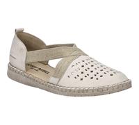 Slipper JOSEF SEIBEL "Sofie 44, offwhite", Damen, Gr. 38, weiß (sanftes weiß), Obermaterial: 100% Rindsleder Leather cow., Schuhe Slipper (82621540-38) sanftes weiß