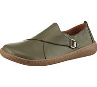 Slipper GEMINI, Damen, Gr. 37, grün (khaki), Glattleder, Schuhe Slipper (13370568-37) khaki