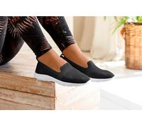 Slipper LASCANA Gr. 38, schwarz Damen Schuhe Slip ons herausnehmbarer Innensohle, Halbschuh, ultraleichter Sneaker, VEGAN (36367058-38)