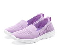 Slipper LASCANA Gr. 41, lila (flieder) Damen Schuhe Slip ons herausnehmbarer Innensohle, Halbschuh, ultraleichter Sneaker, VEGAN (38451803-41)
