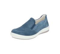Slipper LEGERO "Legero Slipper Veloursleder", Damen, Gr. 42, blau, Veloursleder, Schuhe Slipper (47501660-42) blau