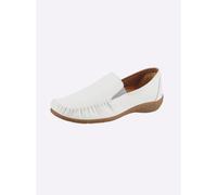 Slipper LORETTA, Damen, Gr. 38, weiß, Glattleder, Schuhe Slipper (42333868-38) weiß