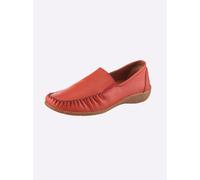 Slipper LORETTA, Damen, Gr. 40, rot, Glattleder, Schuhe Slipper (40163309-40) rot