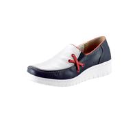 Slipper LORETTA, Damen, Gr. 41, blau (marine), Leder, Schuhe Slipper (78570701-41) marine