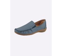 Slipper LORETTA, Damen, Gr. 42, taubenblau, Glattleder, Schuhe Slipper (82383219-42) taubenblau