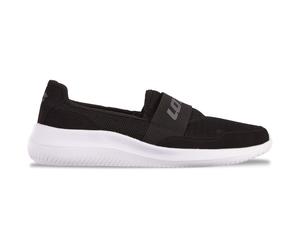 Slipper LOTTO, Herren, Gr. 41, schwarz (schwarz, dunkelgrau), Kunstfaser, Synthetik, unifarben, Schuhe Slipper, - mit bequemer Memory-Foam Innensohle (86633307-41) schwarz, dunkelgrau