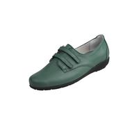 Slipper NATURAL FEET "Kletter Frieda", Damen, Gr. 40, grün, Leder, Schuhe Slipper, aus flexiblem Hirschleder (73549417-40) grün