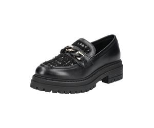 Slipper NERO GIARDINI "Nero Giardini Slipper Leder/Textil", Damen, Gr. 40, schwarz, Leder, Textil, Schuhe Slipper (59583438-40) schwarz