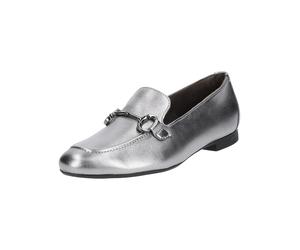 Slipper PAUL GREEN "Paul Green Slipper Leder", Damen, Gr. 38,5, metallic silber, Leder, Schuhe Slipper (71177411-38,5) metallic silber