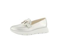 Slipper PAUL GREEN "Paul Green Slipper Leder", Damen, Gr. 38, silber (metallic silber), Leder, Schuhe (22378735-38) metallic silber