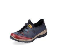 Slipper RIEKER, Damen, Gr. 38, blau (jeansblau), Synthetik, Textil, Schuhe Slipper (71873114-38) jeansblau