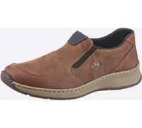Slipper RIEKER, Herren, Gr. 42, braun (camel), Lederimitat, Basic, Schuhe Slipper (65730362-42) camel