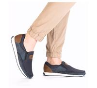 Rieker Herren Low-Top Sneaker 11954, Männer Halbschuhe,Freizeitschuhe,Turnschuhe,Laufschuhe,straßenschuhe,Strassenschuhe,blau (14),43 EU / 9 UK