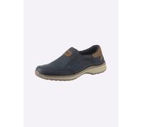 Slipper RIEKER, Herren, Gr. 44, blau (marine), Lederimitat, Schuhe Slipper (67521619-44) marine