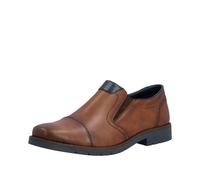 Slipper RIEKER, Herren, Gr. 45, braun, Glattleder, festlich, Schuhe Slipper, Schlupfschuh, Business-Slipper, Halbschuh, Anzugschuh (95139467-45) braun