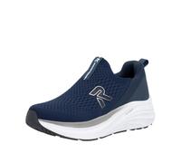 Slipper RIEKER SPORT, Herren, Gr. 44, blau (dunkelblau), Textil, unifarben, Schuhe Slipper, Slipper, Schlupfschuh, Freizeitsneaker mit sockenähnlichem Einstieg (33969766-44) dunkelblau
