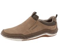 Slipper ROMIKA, Herren, Gr. 44, beige (sand, braun), Lederimitat, Textil, Schuhe Slipper, Halbschuh, Schlupfschuh, Herrensneaker mit Wechselfußbett (69154921-44) sand, braun