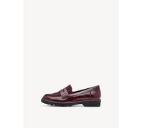 Tamaris Damen Loafer flach, rot (Merlot),40