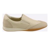 Slipper HEINE, Damen, Gr. 38, beige (sand), Glattleder, Leder, Rindsleder, Veloursleder, Schuhe Slipper (25785922-38) sand