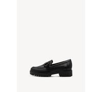 Tamaris Damen Klassische Ballerinas, Frauen Flats,TOUCHit-Fußbett,Slip-ons,klassisch elegant,Ballerinen,Pumps,Halbschuhe,Slipper,Black Leather,41 EU