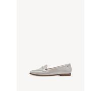 Tamaris Damen Klassische Ballerinas, Frauen Flats,Comfort Lining,TOUCHit-Fußbett,Slip-ons,klassisch elegant,Ballerinen,Silver,38 EU